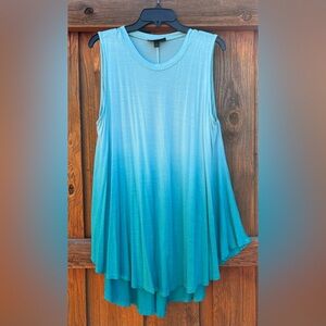 LIVI Active Ombré turquoise tank top. Size 18/20.